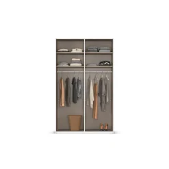 rauch Schwebetürenschrank »Kleiderschrank Schrank Garderobe Schlafzimmerschrank EVELYN« in elegantem Stil mit Spiegel 5 Breiten viel Stauraum MADE IN GERMANY