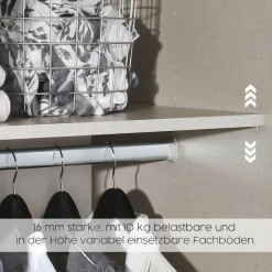 rauch Schwebetürenschrank »Kleiderschrank Schrank Garderobe ELARA Glastür/Grauspiegel« praktische Schubladen optional farblich abgesetzt MADE IN GERMANY