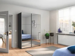 rauch Schwebetürenschrank »Kleiderschrank Schrank Garderobe REFLECT« inkl. praktischer Innenausstattung mit viel Stauraum MADE IN GERMANY