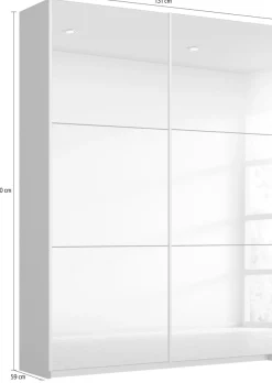 rauch Schwebetürenschrank »Kleiderschrank Schrank Garderobe REFLECT« inkl. praktischer Innenausstattung mit viel Stauraum MADE IN GERMANY