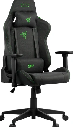 RAZER Gaming-Stuhl »Tarok Essentials X Cloth by Zen, atmungsaktiver Stoffbezug« () Lendenkissen und Kopfkissen, bis 130kg