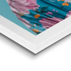 Reinders! Poster »Flower Tiger« Hobbyraum - Blumen - Kimono - Mehrfarbig - MDF - Tiere - 40x50 cm