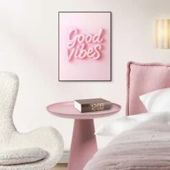 Reinders! Poster »Good Vibes« Teenager Zimmer - Rosa - MDF - Sprüche - 30x40 cm