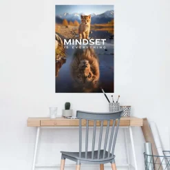 Reinders! Poster »Mindset is Everything« Hobbyraum - Mehrfarbig - 150 gr.Papier - Tiere - 61x91,5 cm