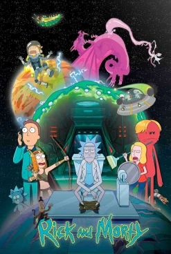 Reinders! Poster »Rick and Morty - toilet adventure«