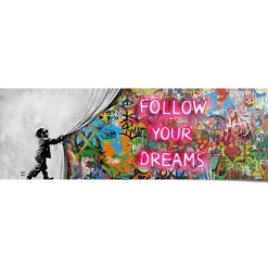 Reinders! Poster »Surprise Wall« Kinderzimmer - Graffiti - Träume - Kind - Mehrfarbig - 170 gr.Papier