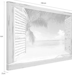 Reinders! Wandbild »Strandfenster«