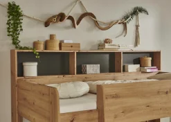 Relita Etagenbett »Sway« 2 Liegeflächen, mit Leiter, rückseitige Regale