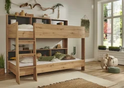 Relita Etagenbett »Sway« 2 Liegeflächen, mit Leiter, rückseitige Regale