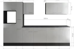 RESPEKTA Küchenzeile »Oliver« Breite 310 cm, 90 cm Arbeitshöhe, in exklusiver Konfiguration für OTTO
