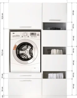 RESPEKTA Mehrzweckschrank-Set »Clara-Set 8« Schrankelemente einzeln erhältlich, 2 Stk. tlg.