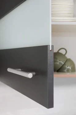 RESPEKTA Pantryküche »Merle« Breite 100 cm, Soft-Close, Spülenabdeckung mit Glaskeramikkochfeld