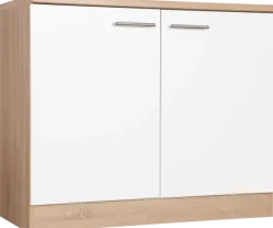 RESPEKTA Spülenschrank »Merle« Breite 100 cm, Soft-Close, Griffe aus Metall, 85 cm Arbeitshöhe
