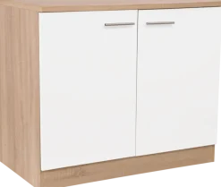 RESPEKTA Spülenschrank »Merle« Breite 100 cm, Soft-Close, Griffe aus Metall, 85 cm Arbeitshöhe