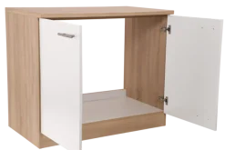 RESPEKTA Spülenschrank »Merle« Breite 100 cm, Soft-Close, Griffe aus Metall, 85 cm Arbeitshöhe