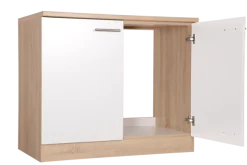 RESPEKTA Spülenschrank »Merle« Breite 100 cm, Soft-Close, Griffe aus Metall, 85 cm Arbeitshöhe