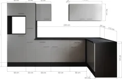 RESPEKTA Winkelküche »Oliver« Breite 310 cm, 90 cm Arbeitshöhe, in exklusiver Konfiguration für OTTO