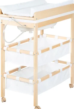 roba® Bade- und Wickelregal »Baby Pool, natur« bis 15 kg inkl. Wickelauflage weiß 47 cm