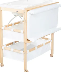 roba® Bade- und Wickelregal »Baby Pool, natur« bis 15 kg inkl. Wickelauflage weiß 47 cm