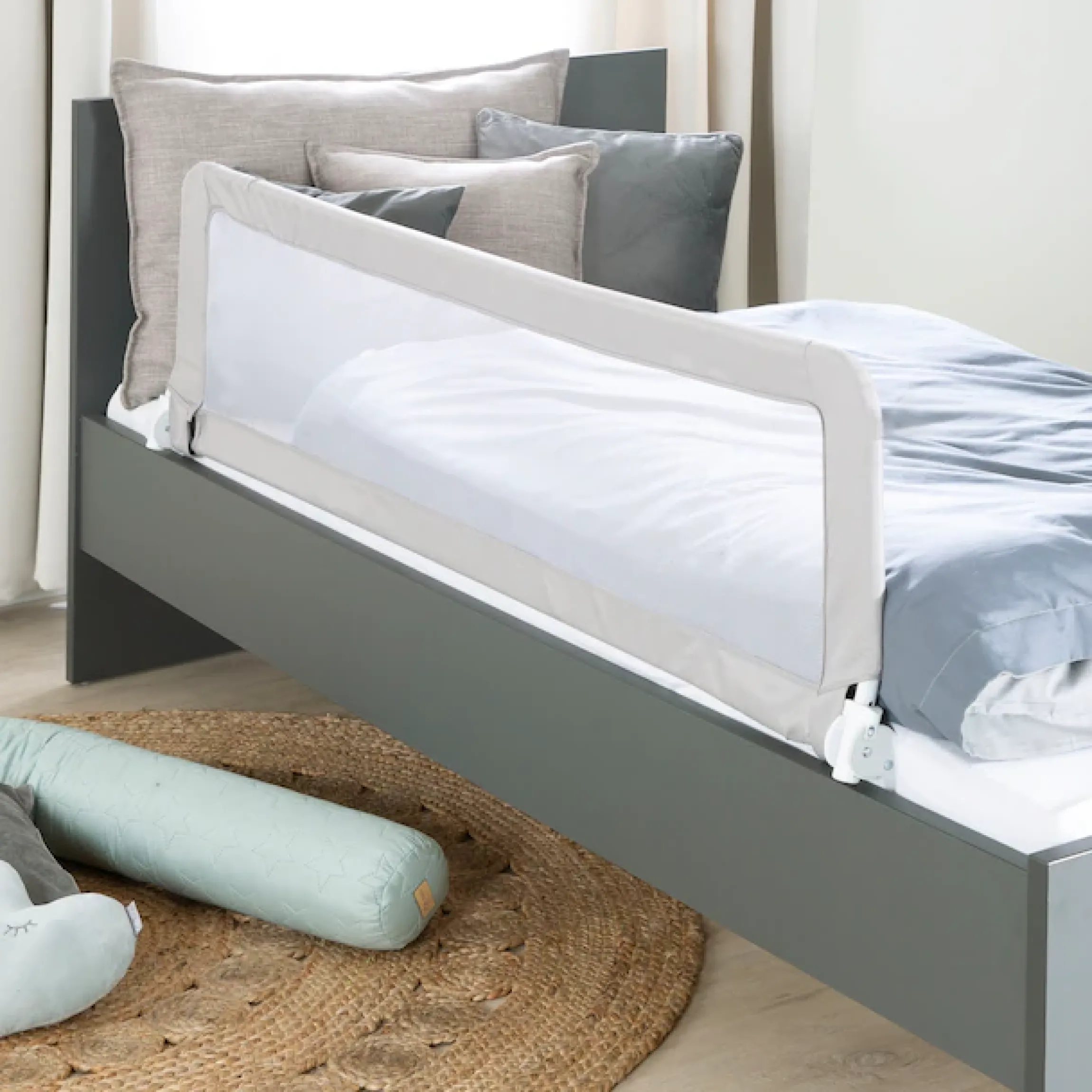 roba® Bettschutzgitter »Klipp-Klapp, 150 cm, grau«