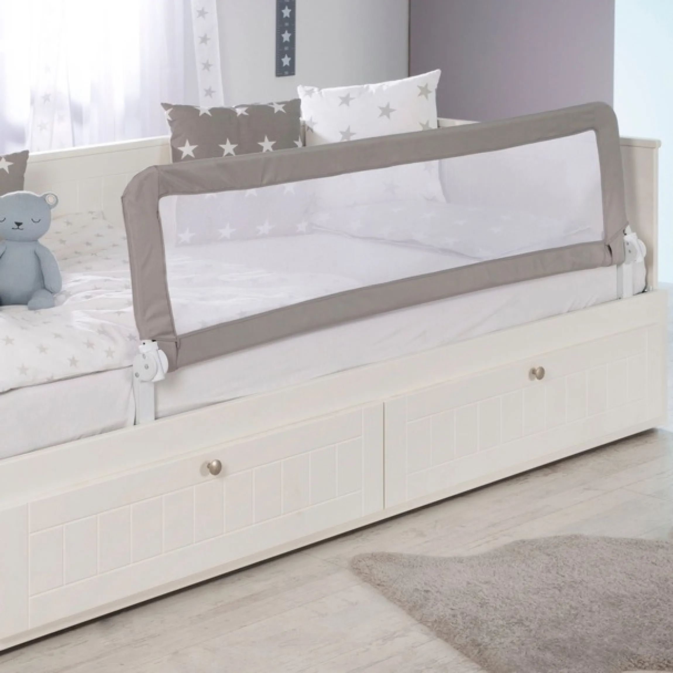 roba® Bettschutzgitter »Klipp-Klapp, 150 cm, grau«