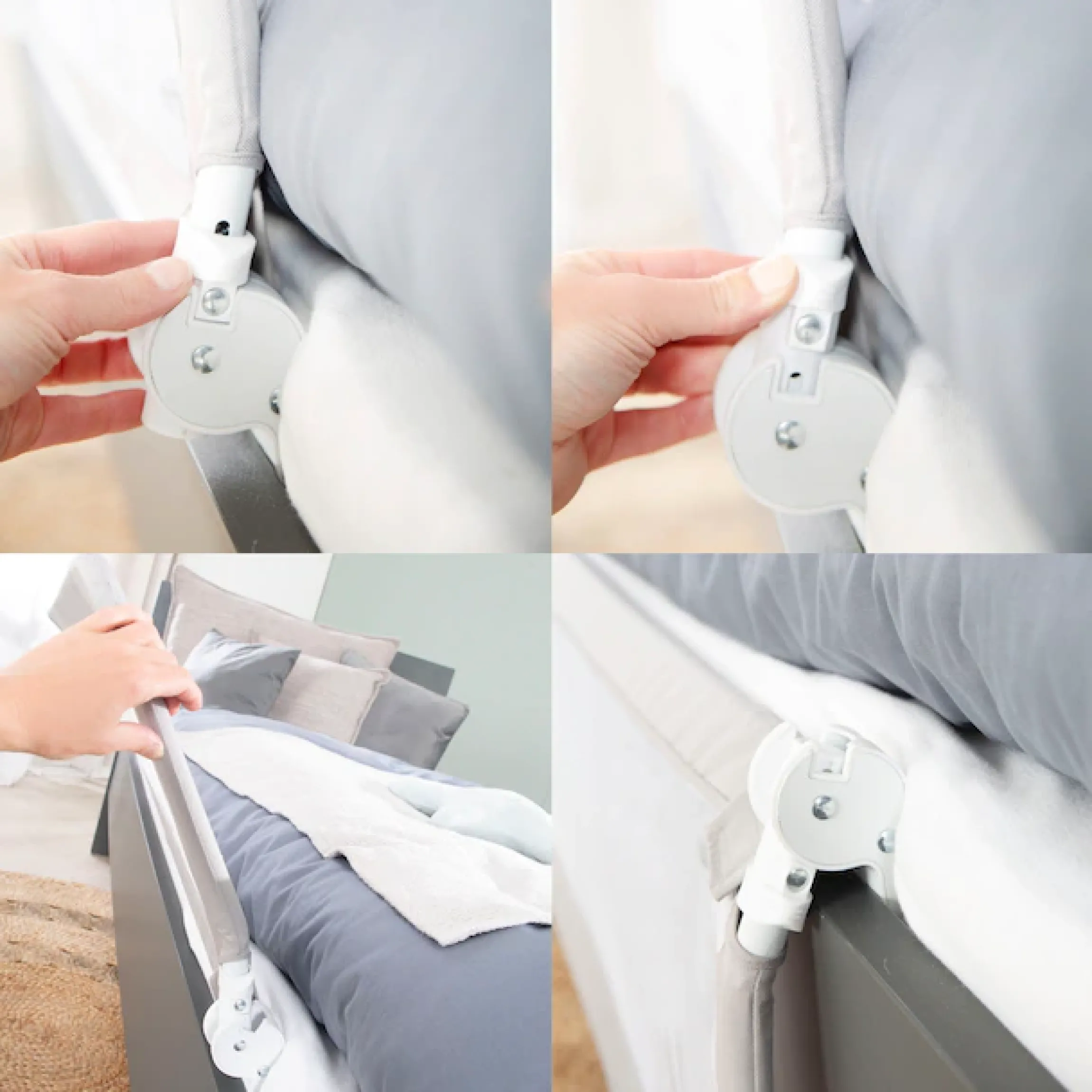 roba® Bettschutzgitter »Klipp-Klapp, 150 cm, grau«