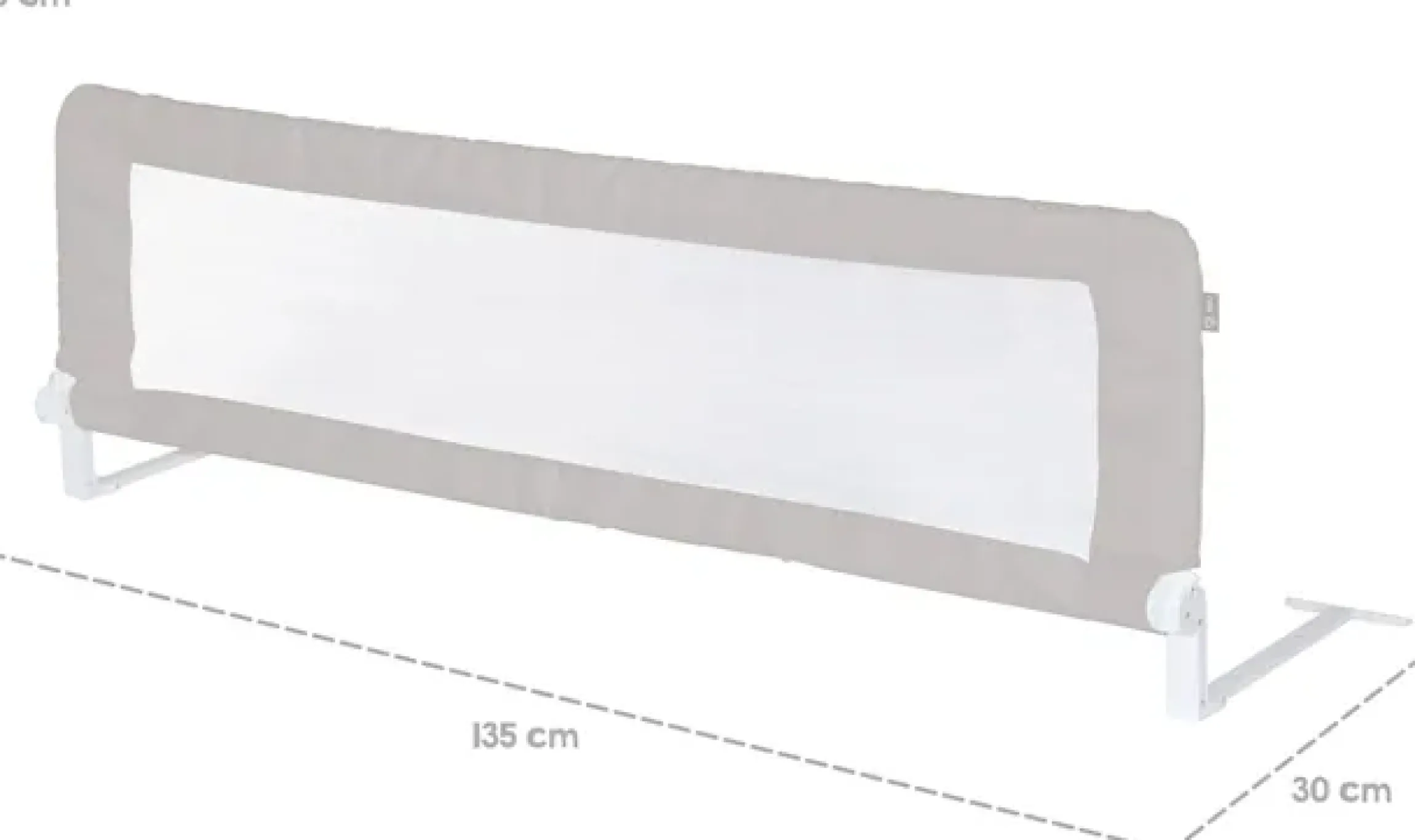 roba® Bettschutzgitter »Klipp-Klapp, 150 cm, grau«