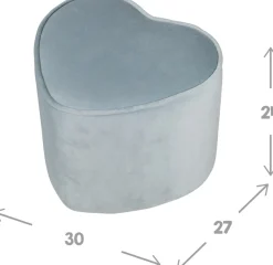 roba® Kinderhocker »Lil Sofa« in Herzform