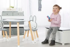 roba® Kinderregal »miffy®, grau« inklusive 5 Stoffboxen in 2 Größen