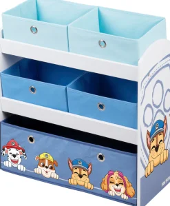 roba® Kinderregal »PAW Patrol, weiß« inklusive 5 Stoffboxen in 2 Größen