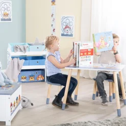 roba® Kinderregal »PAW Patrol, weiß« inklusive 5 Stoffboxen in 2 Größen