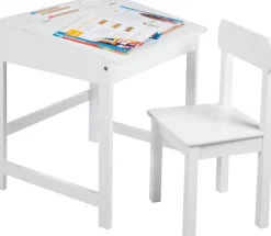 roba® Kinderschreibtisch »Schulpult, weiß« inkluisve Stuhl