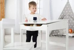 roba® Kinderschreibtisch »Schulpult, weiß« inkluisve Stuhl