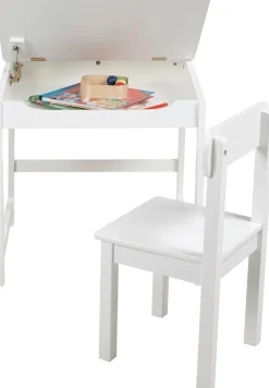roba® Kinderschreibtisch »Schulpult, weiß« inkluisve Stuhl
