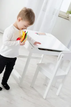 roba® Kinderschreibtisch »Schulpult, weiß« inkluisve Stuhl