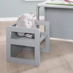 roba® Kindersitzgruppe »3in1, grau« als Wendehocker mit 3 verschiedenen Höhen verwendbar