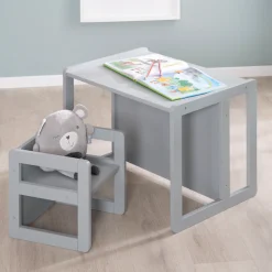 roba® Kindersitzgruppe »3in1, grau« als Wendehocker mit 3 verschiedenen Höhen verwendbar