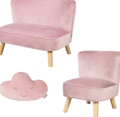 roba® Kindersitzgruppe »Lil Sofa« Set, 3 Stk. tlg. bestehend aus Kindersofa, Kindersessel und Dekokissen in Wolkenform