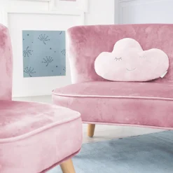 roba® Kindersitzgruppe »Lil Sofa« Set, 3 Stk. tlg. bestehend aus Kindersofa, Kindersessel und Dekokissen in Wolkenform