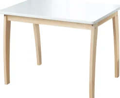 roba® Kindertisch »mit farbig lackierter Tischplatte,weiß«