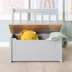roba® Truhenbank »Woody, natur & taupe« aufklappbar