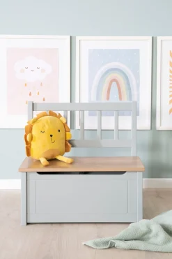 roba® Truhenbank »Woody, natur & taupe« aufklappbar