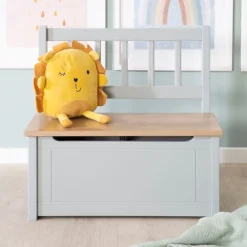 roba® Truhenbank »Woody, natur & taupe« aufklappbar