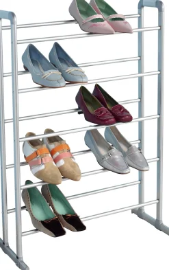 Ruco Schuhregal »Aluminium für Tür, Wand und Boden« Inkl. Befestigungsmaterial, für bis zu 15 Paar Schuhe, Made in Germany