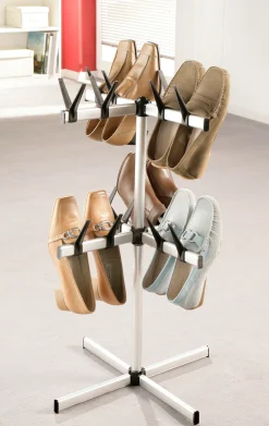 Ruco Schuhregal Aluminium/Kunststoff, für 16 Paar Schuhe