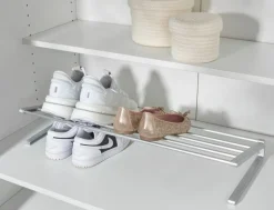 Ruco Schuhregal Schuhstapler, breitenverstellbar, für bis zu 6 Paar Schuhe, Aluminium