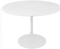 SalesFever Bistrotisch »Runder Tisch im charmanten Stil« Exklusives Design in Hochglanz-Lackierung