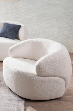 SalesFever Cocktailsessel »Cocktailsessel: Stil trifft Komfort« Bezug in Bouclé Optik