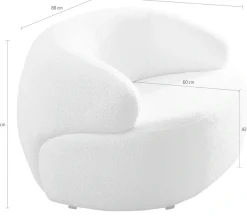 SalesFever Cocktailsessel »Cocktailsessel: Stil trifft Komfort« Bezug in Bouclé Optik