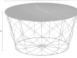 SalesFever Couchtisch »Caorle Coffeetable: Harmonisches Wohnambiente« Stilvolles Korbgestell